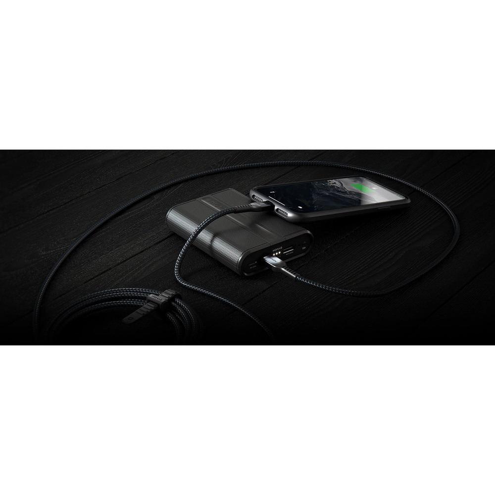 Кабель Nomad Lightning to USB, материал кевлар, длина 3 м. Цвет чёрный.